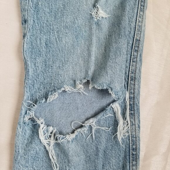 LUCKY BRAND CUT OFF MOM JEANS "JUST AS SHE IS" 90's CAPRIS STYLE SIZE 00/24 - Picture 4 of 7